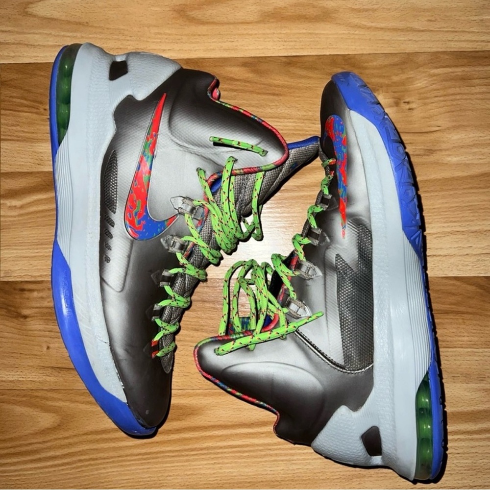 Nike KD Gray and Blue Athletic Shoes